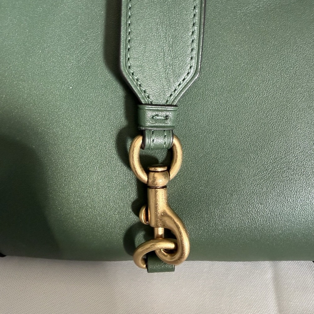 COACH HAMPTONS Re-Edition Leather Hobo Shoulder Bag Purse Hunter Green Ltd. Ed. - Picture 8 of 16